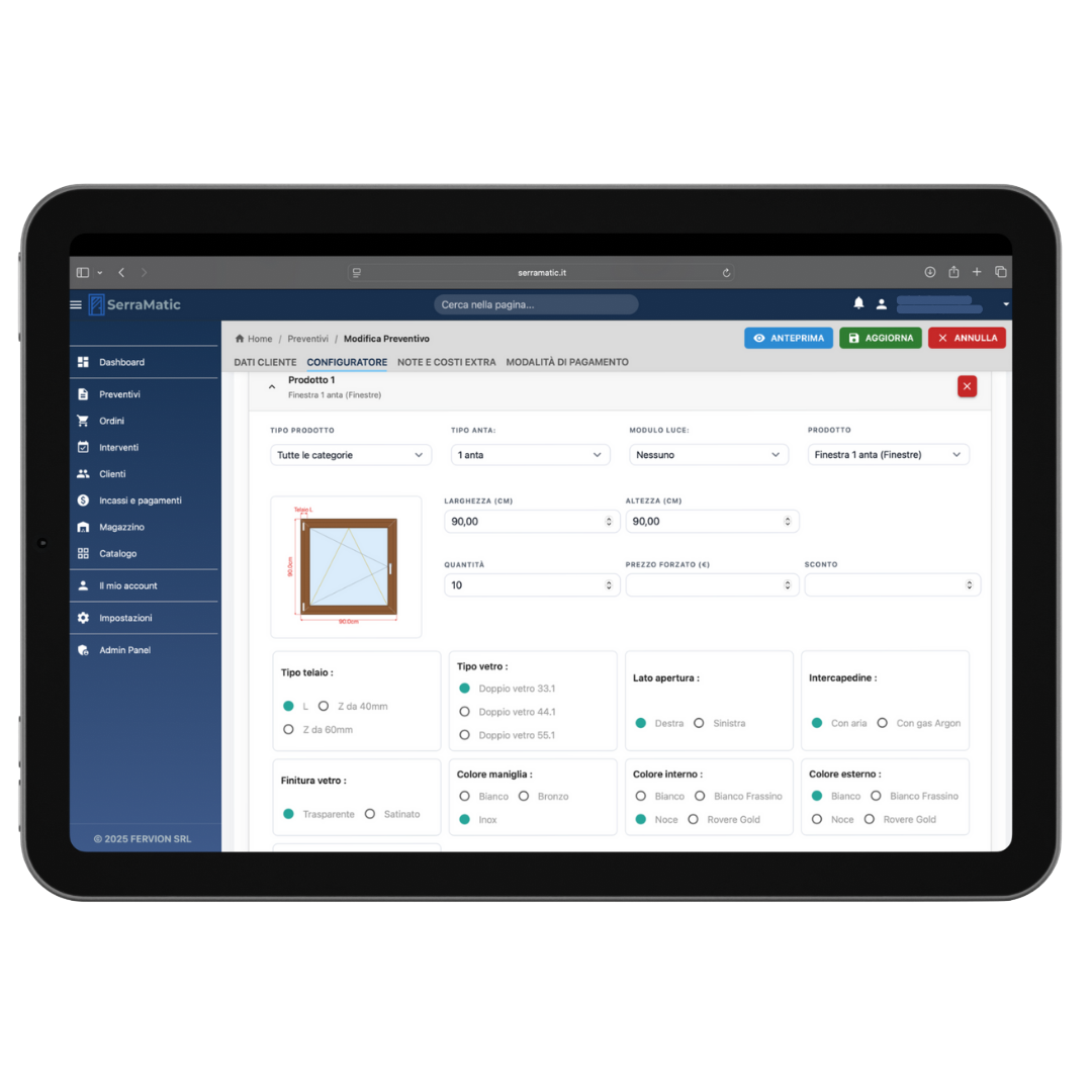 Creazione preventivo